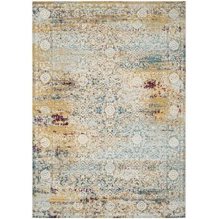 Safavieh Aria Large Rectangle RugsYellow & Cream 9 x 12 ft. ARA183Y-9